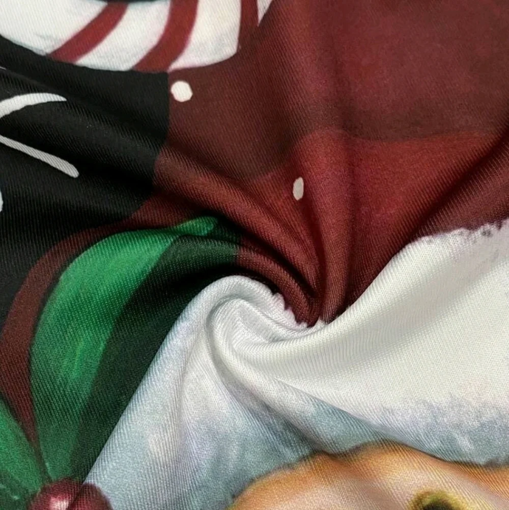 NWOT Christmas Santa Clause & Candy Long Sleeve Dress with pockets - Picture 5 of 9